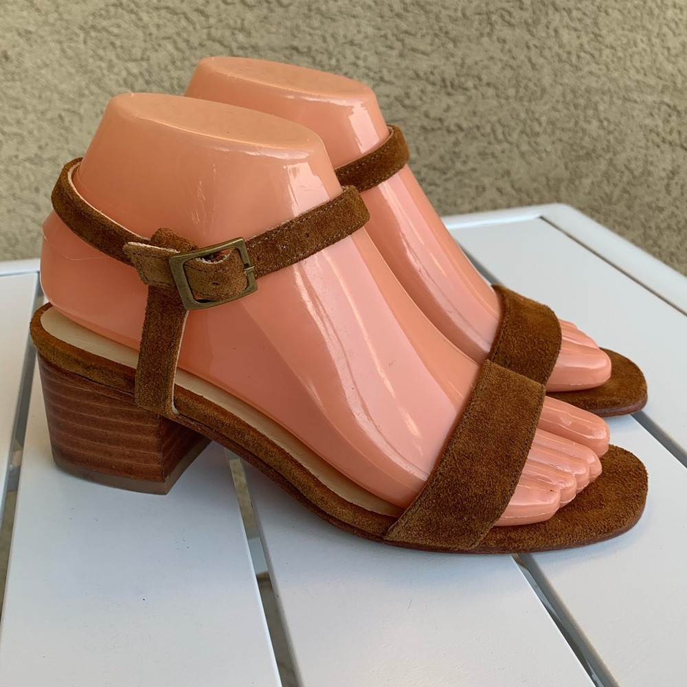 Nisolo brown suede sandals size 6.5